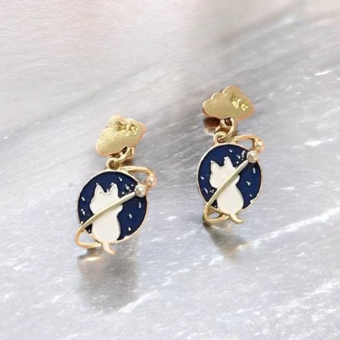Space Cat Earings