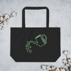 black Natural Large size organic tote book bag